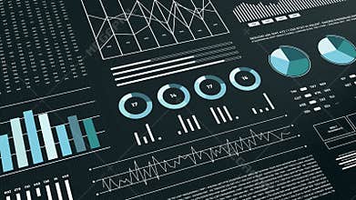 Statistics, financial market data, analysis and reports, numbers and graphs.