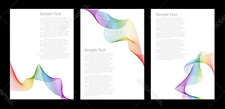 Rainbow color abstract background templates