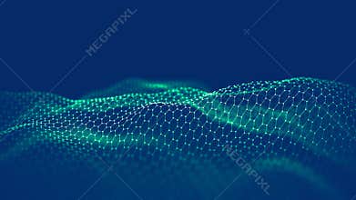 Blockchain technology background. Cryptocurrency fintech block chain network and programming concept. Abstract Segwit.