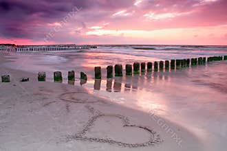 Love at sunset.