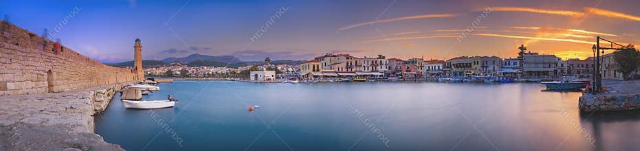 Rethymno city at Crete island in Greece.