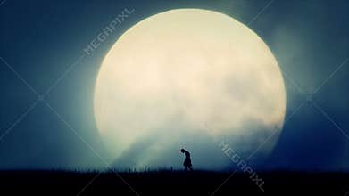 Ancient Civilization Exhausted Man Migrating