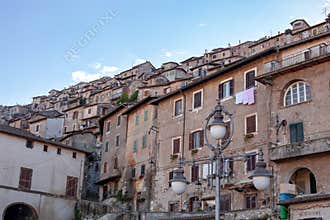 The village of Artena in Lazio like a crib