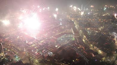 Fireworks on new years eve