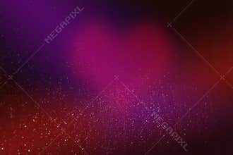 Heart for valentines day in abstract red background with glowing stars and bokeh in the form of design decoration.