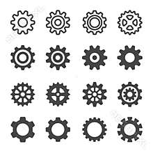 gear icon set