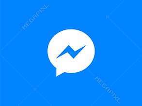 Blue Facebook Messenger app icon