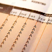 Educational report card