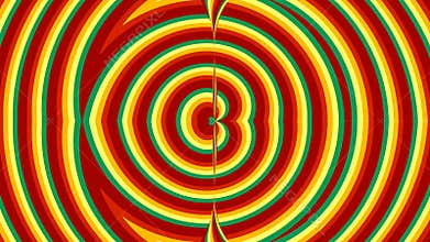 Colorful rainbow striped background, cartoon style, 3d rendering, computer generated backdrop