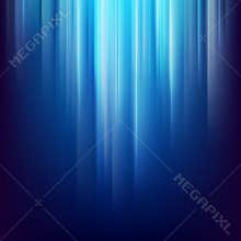 Abstract dark space background with glowing blue light lines. EPS 10