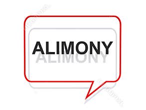 Alimony illustration