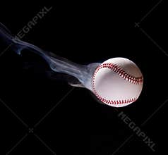 Thrown baseball