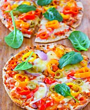 Italian freshl baked Vegetarian Pizza