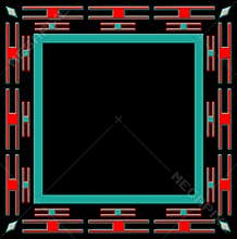 Square ethnic frame