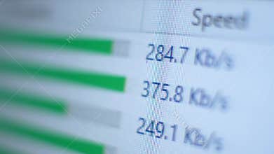 Cloud uploading on computer at office