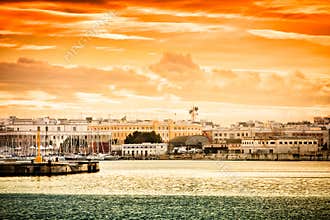 Sunset over Bari