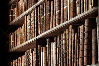 Vintage library old books