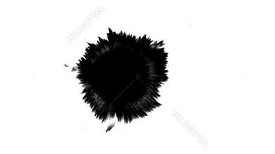 Ink flowing on white background