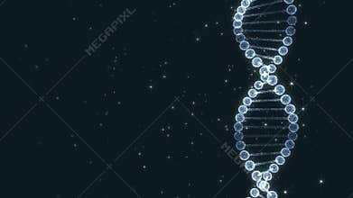 Shine DNA chain With Particals