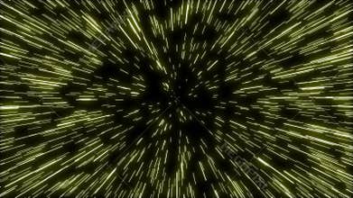 Zoom into star wars hyperspace