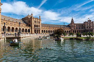 Seville, view of Plaza de Espana
