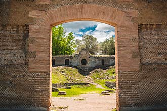 Archaeology ruins roman civilization catacombs in Rome Tivoli - Lazio - Italy