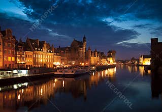 GdaÅ„sk old town, nightshot