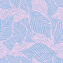Abstract purple jungle print. Exotic plant. Tropical pattern,