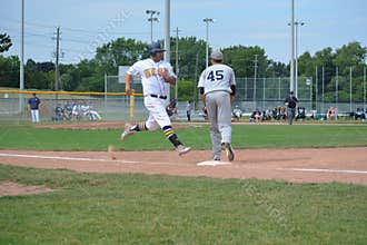 Baseball Game Action Photo from the Intercounty Baseball League