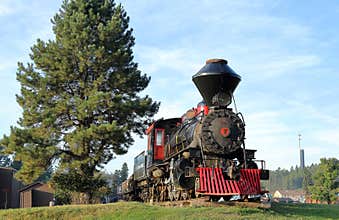 1880 Steam Train in Hill City, South Dakota