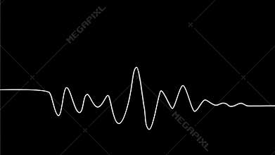 Audio Wave Drawing 2D Animation