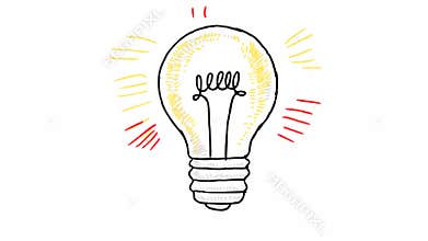 light bulb illuminating