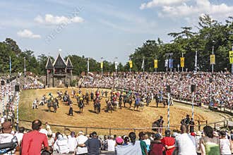 Medieval show in the Kaltenberg arena