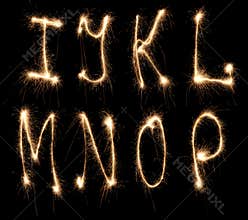 Alphabet sparkler