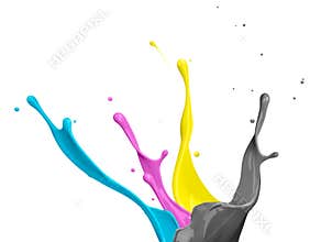 CMYK Paint Splash
