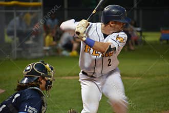 Baseball Game Action Photo from the Intercounty Baseball League