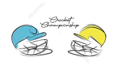 Creative helmet for Cricket Championship