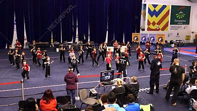 Chinese Kungfu indoor competition in Romania