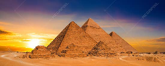 Sunset in egypt