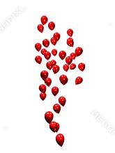 White balloons