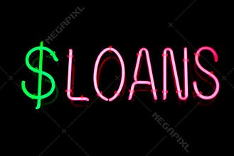Loans Neon Sign