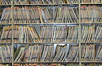 Medical, dental, veterinarian, or insurance charts