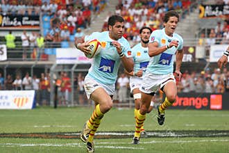 Top 14 rugby match USAP vs Bayonne