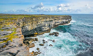 The cliffs of Inishmore, Aran Islands, Ireland