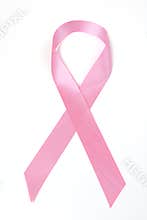 Pink breast cancer awareness ribbon
