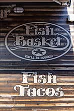 Fish Basket mobile fish bar food truck logo