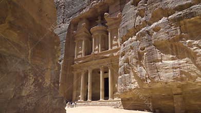 The Treasury in the canyons of Petra