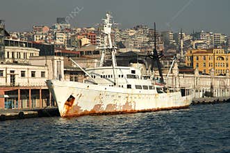 Old cargo ship