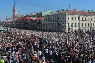 The nationwide action `Immortal Regiment`