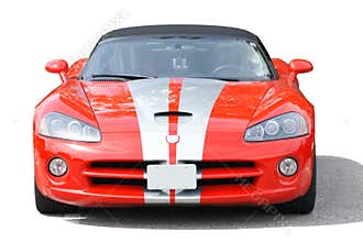 Red Sports Car Isolated